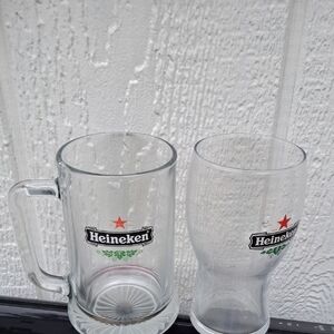 Clear Glass Beer Mug and Pint Set